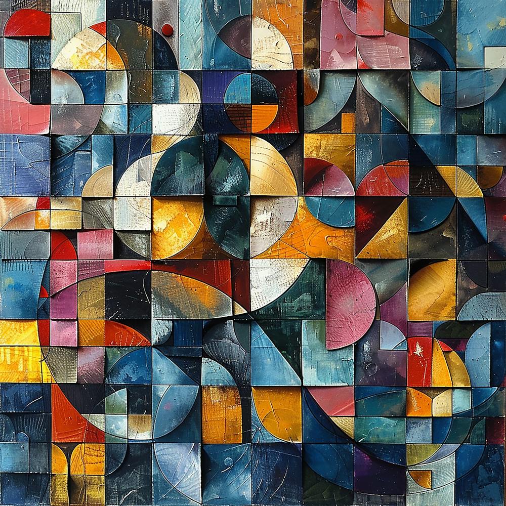 Cubism Abstract Painting - colorful cubism, cubism, cubist art,   abstract art, abstract painting  city wall art, colorful wall art, home decor, minimal art, modern wall art, wall art, wall decoration, wall print colourful wall art, decor wall art, digita