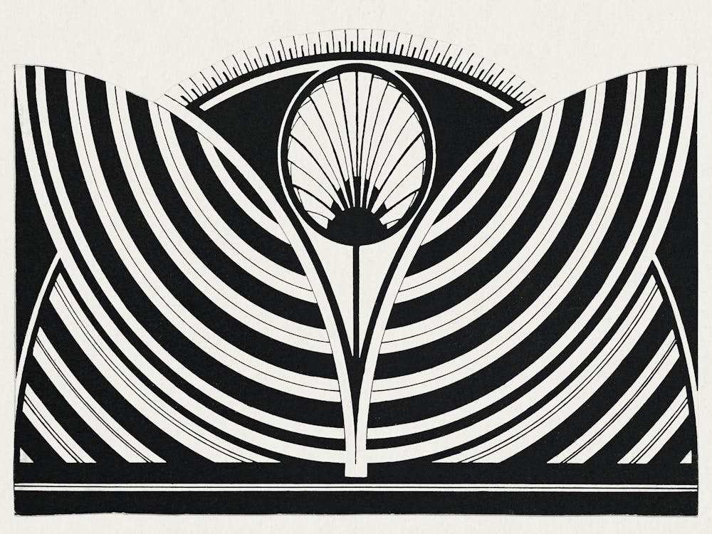 Stylized Floral Pattern (c.1905), Samuel Jessurun