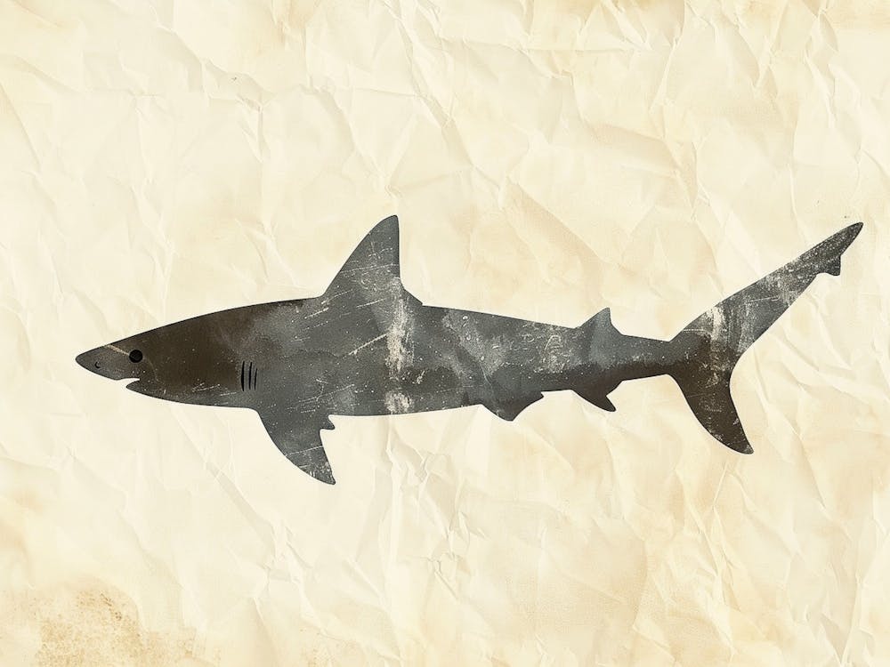 Silhouette de requin citron 1