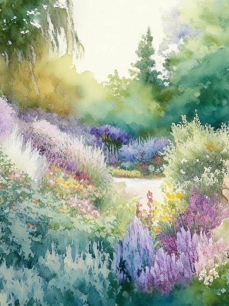 Chanticleer Garden, Usa 2, Pastel Watercolour