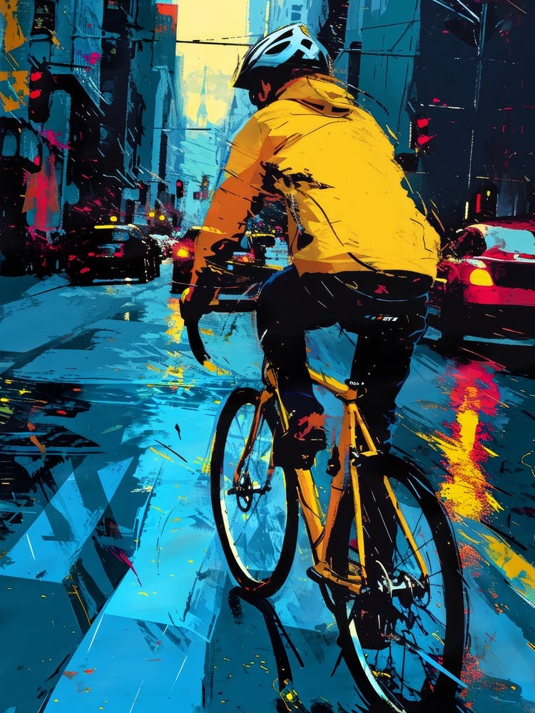 Rainy Day biker  sport