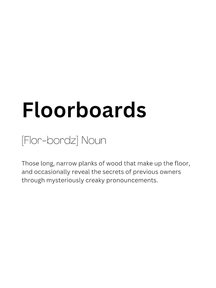 Floorboards Definition Meaning