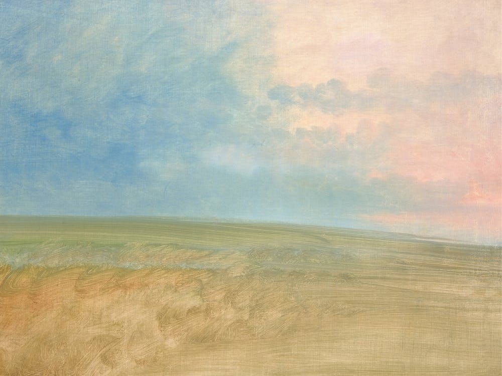 'Sunrise' Vintage Painting