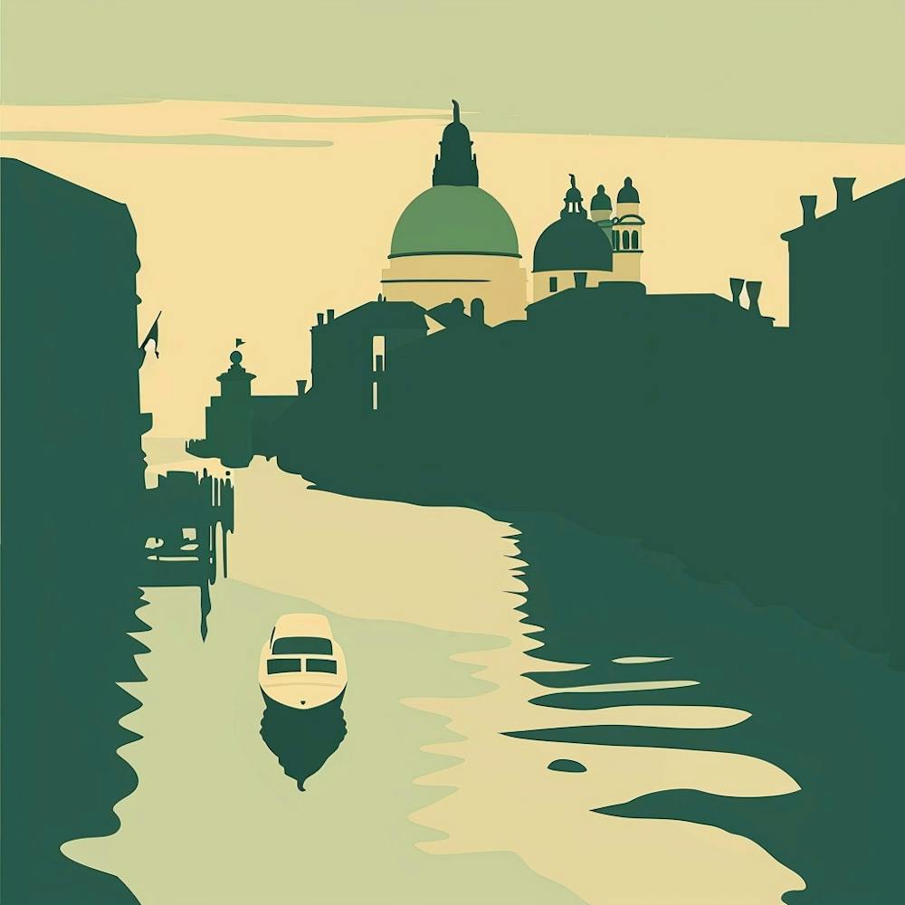 A Venice With Grand Canal Minimal Illustration 1720474812 3