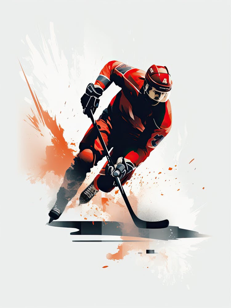 Ice Hockey Player In Action