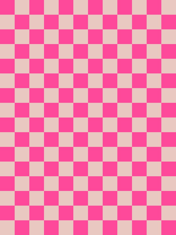 Checkerboard Coral Peach And Pink