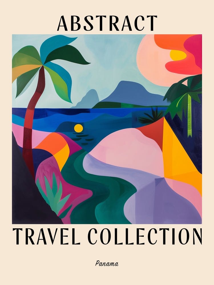 Abstract Travel Collection Poster Panama 4
