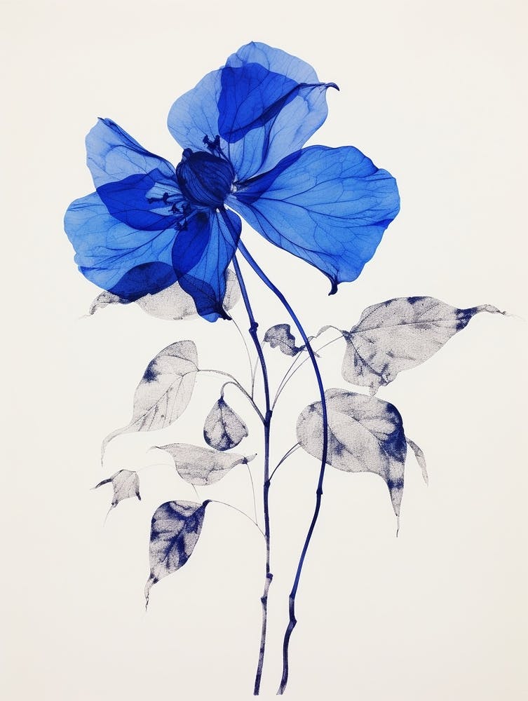 Blaue Botanische Fuchsie 2