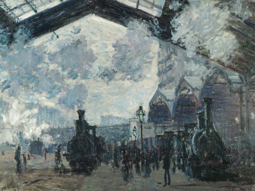 The Gare St Lazare, Claude Monet