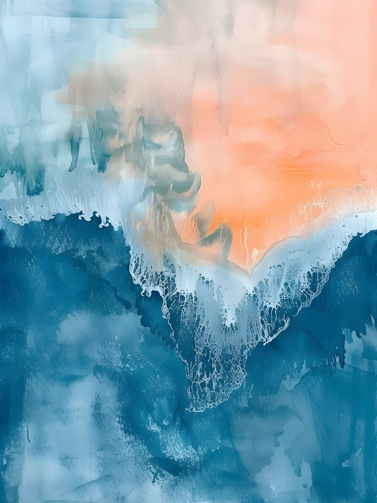 Abstract Of Ocean Waves