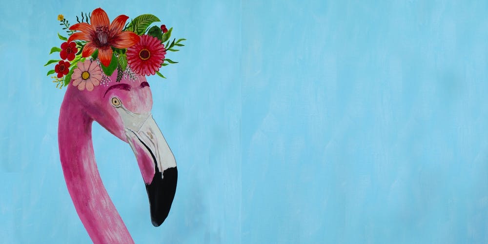 Frida Kahlo Flamingo