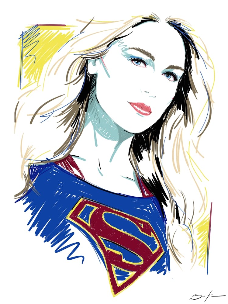 Supergirl - Style Rétro Années 80