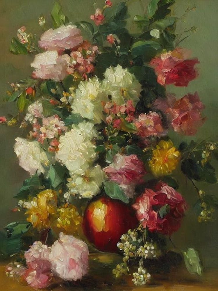 Apple Blossom Painting 1 Flower