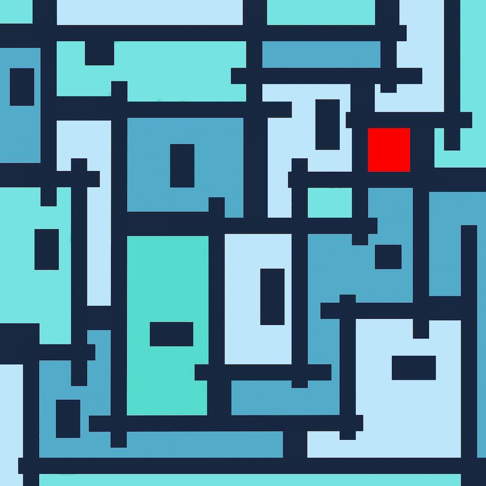 Urbanes Abstrakt für Ot Quadrat