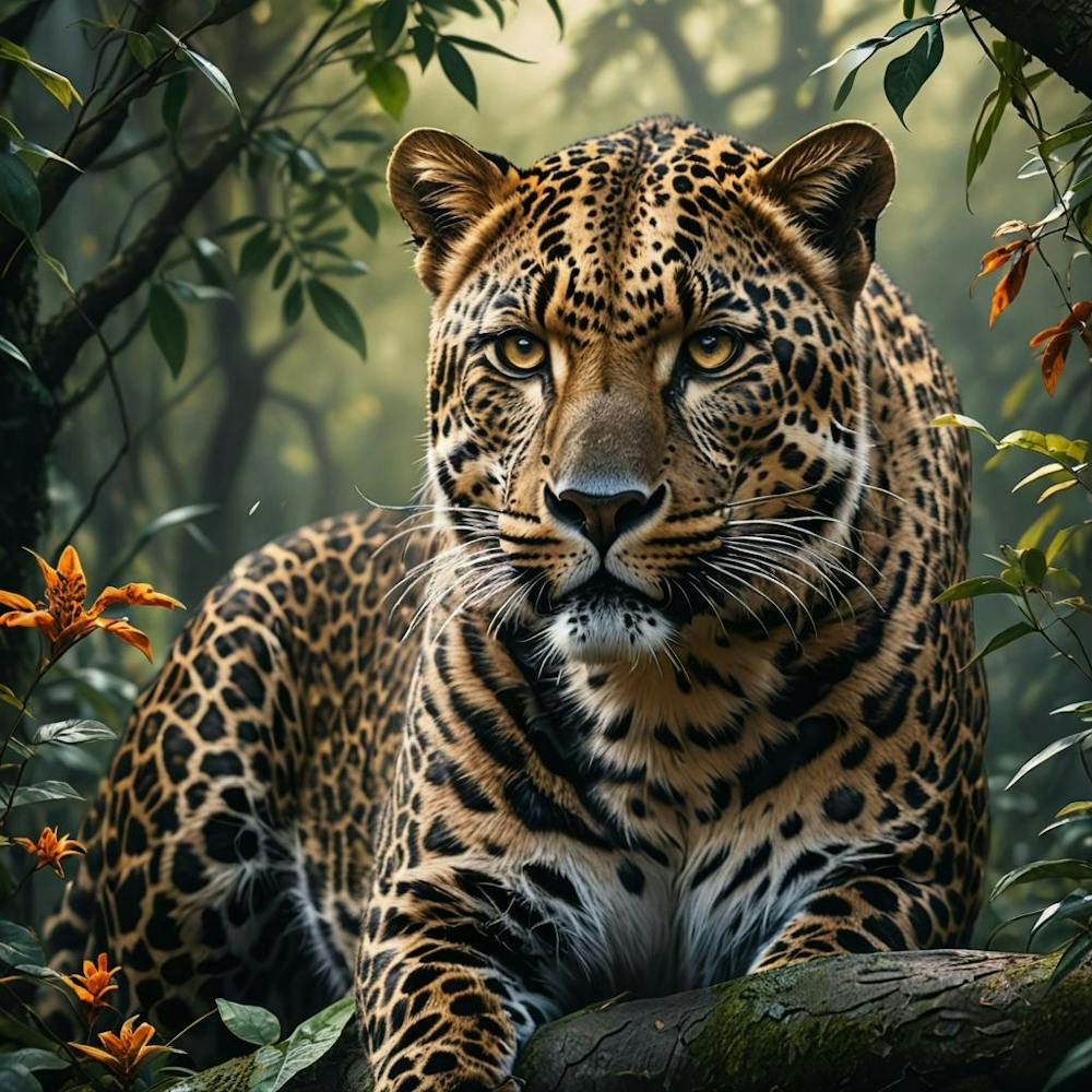 Leopard in the forest