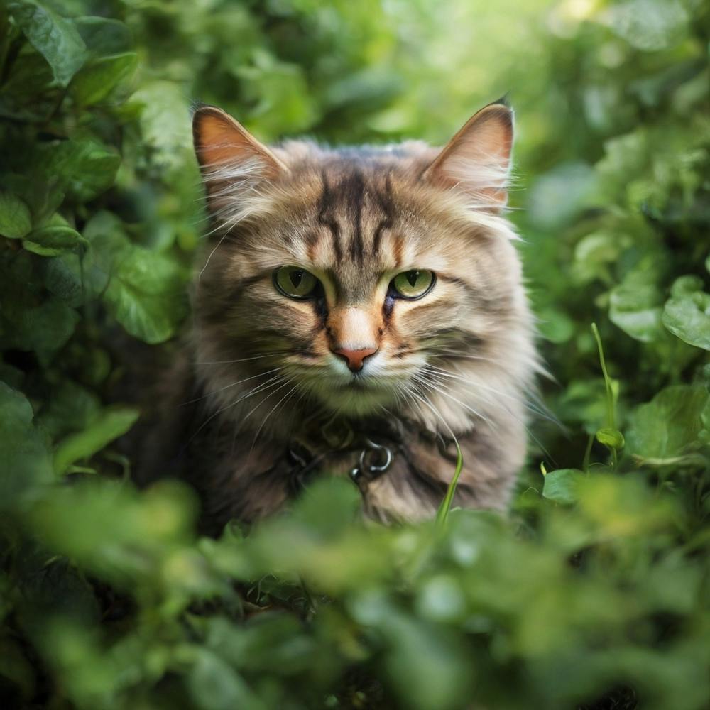 Cat In The Forest