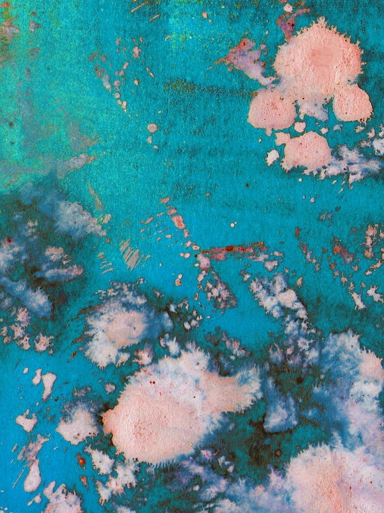 Abstract Turquoise And Pink