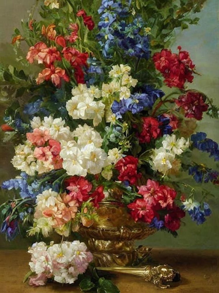 Snapdragons Painting 1 Flower
