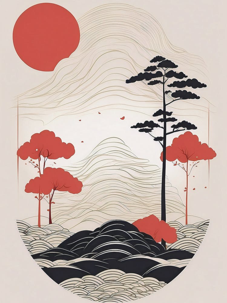 Asiatische Landschaft