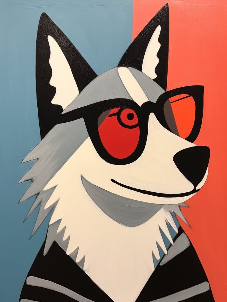 Little Timber Wolf 1 Wearing Sunglasses