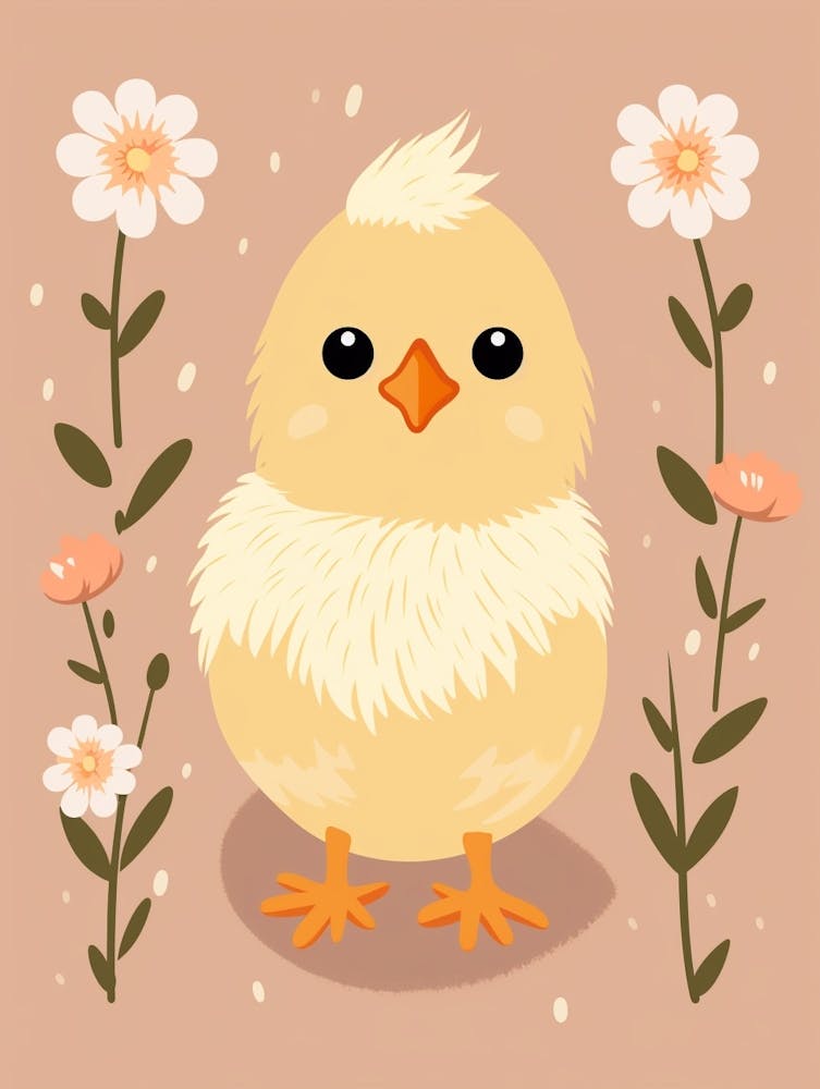 Baby Animal Illustration  Chick 4