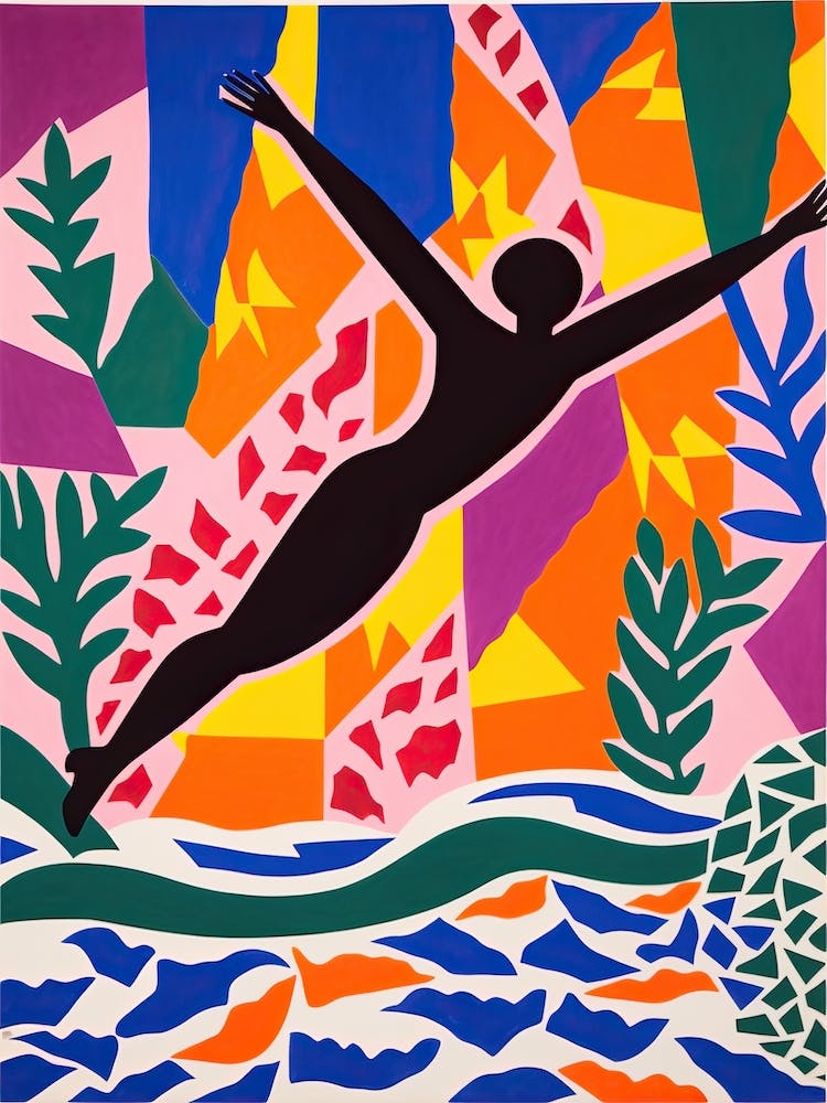 Diving In The Style Of Matisse 2