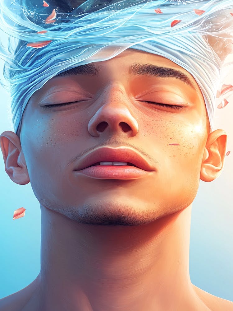 Man With His Eyes Closed 1