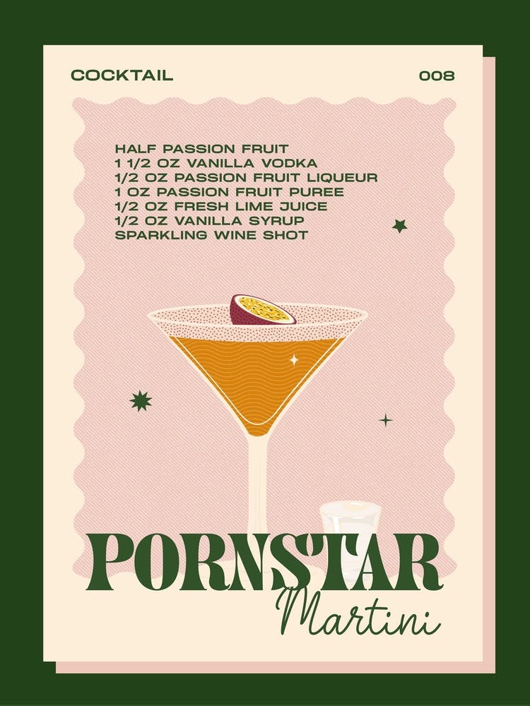 Pornstar Martini Orange & Green
