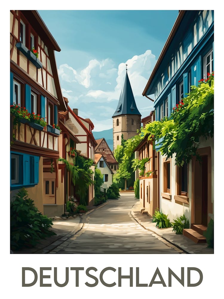 Affiche de voyage Deutschland