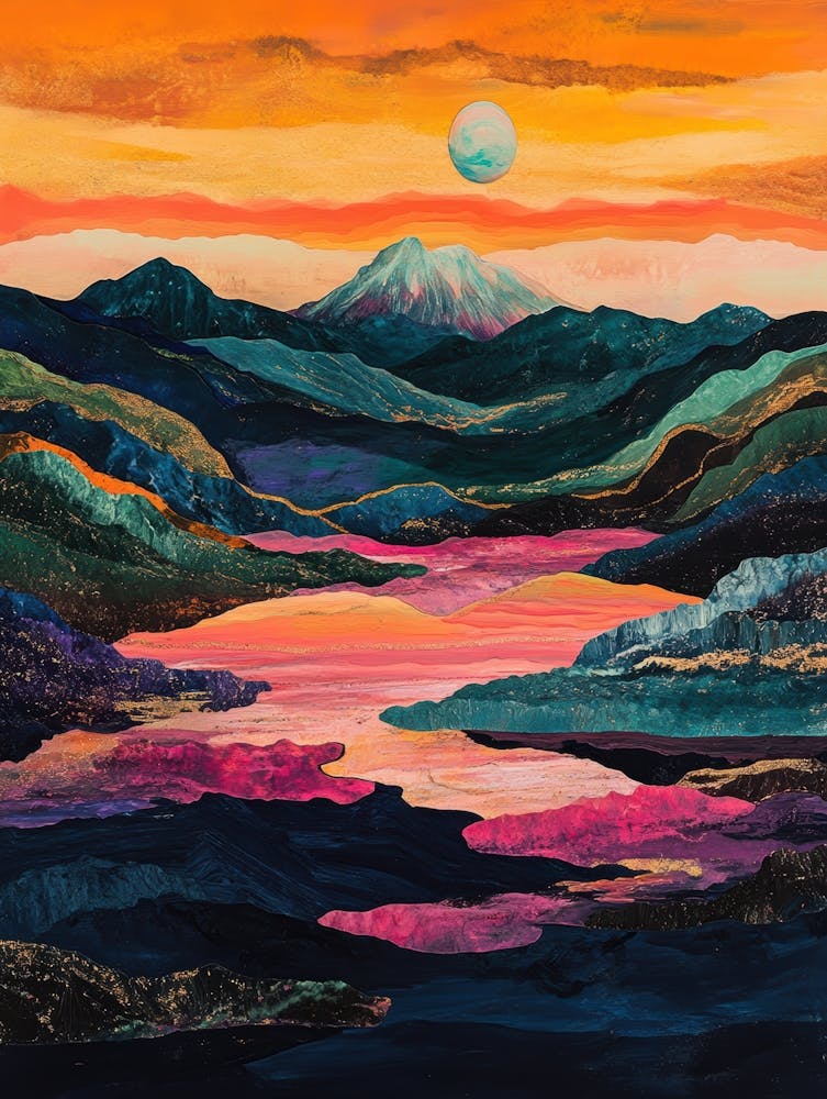 Sunset In The Mountains 1