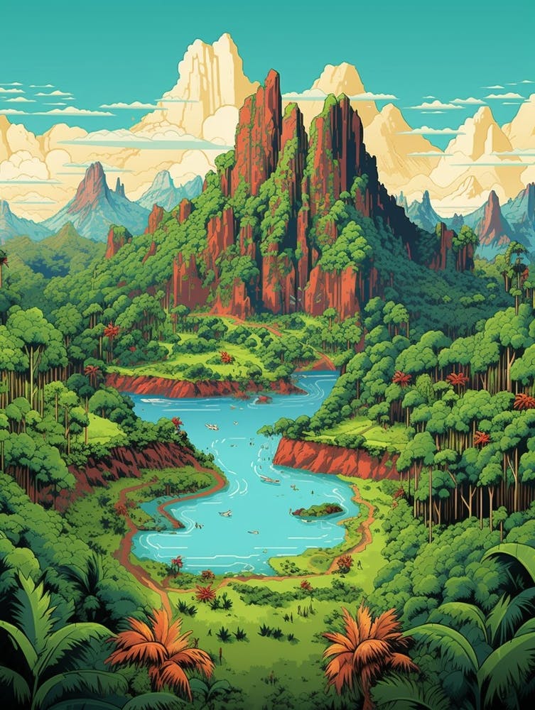 Manu National Park Pixel Art 2