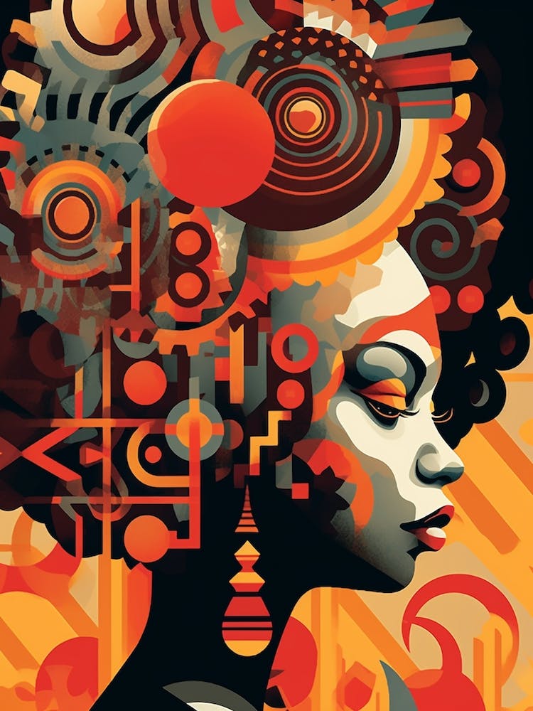 Afrozentrische Muster-Illustration 10