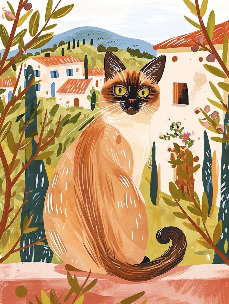 Bengal Cat Storybook Illustration 1