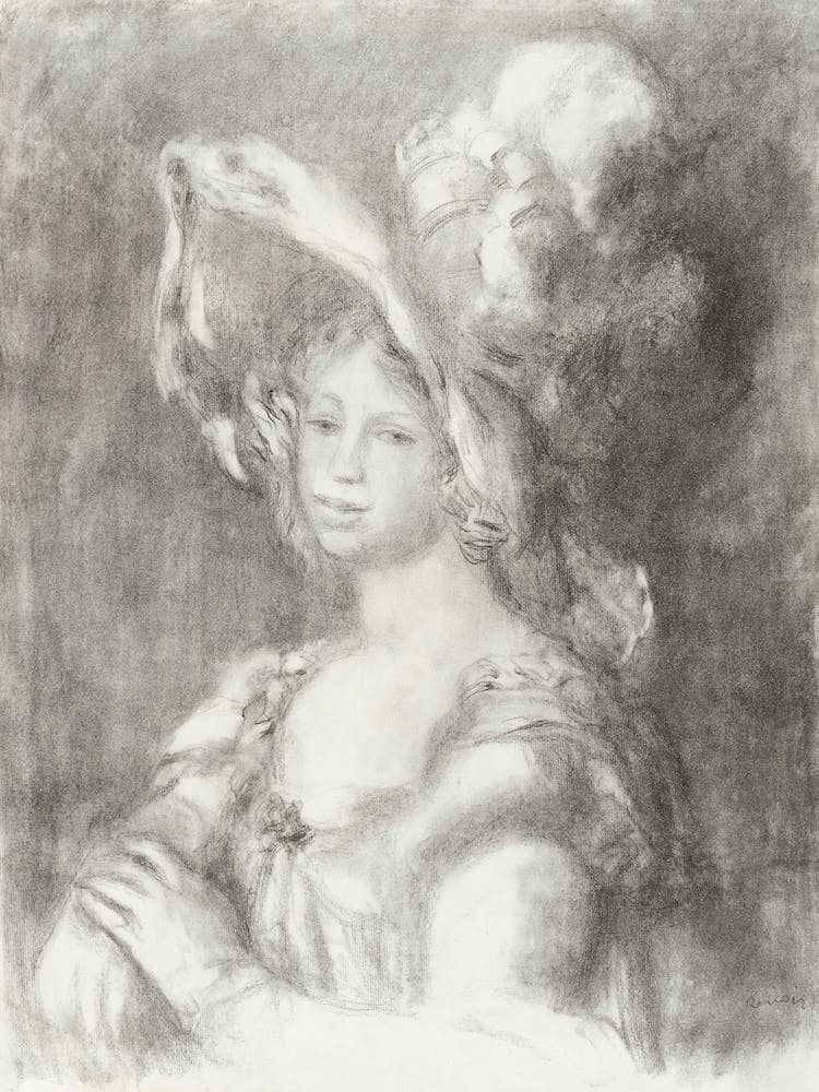 Bust Of A Young Woman (1899), Pierre Auguste Renoir