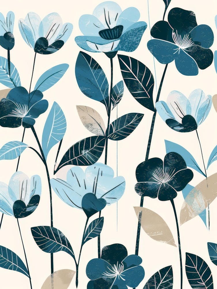 Blue Flowers 66