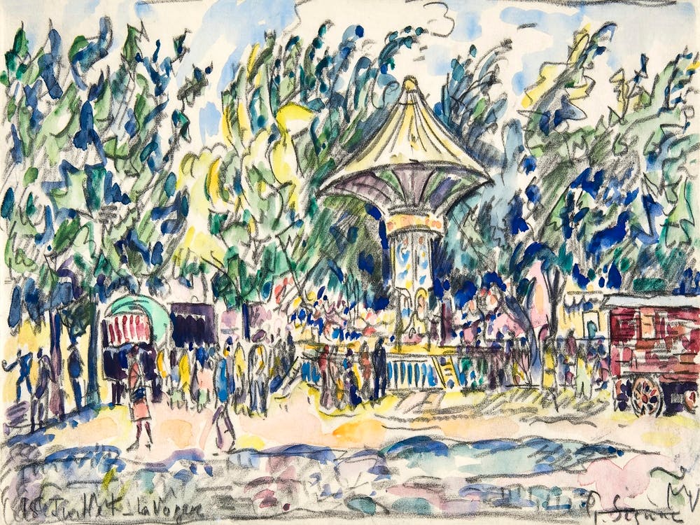Village Festival (La Vogue) (ca.1920), Paul Signac