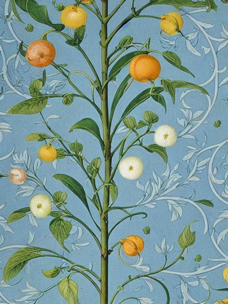 Physalis 2 Vintage Botanical Fruit