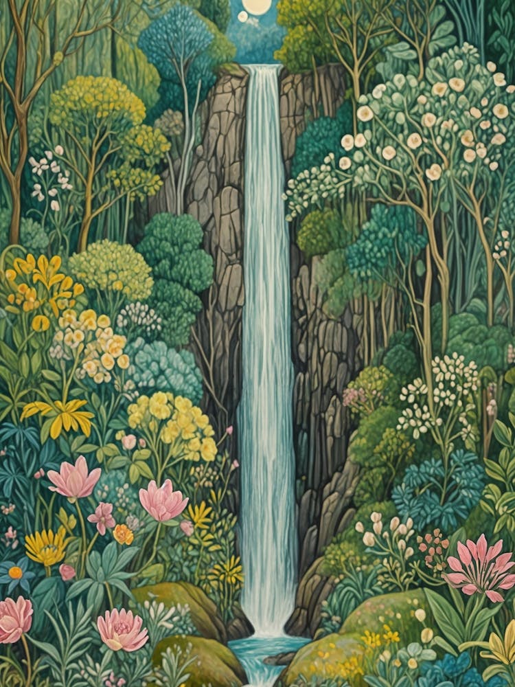 Waterfall In The Jungle