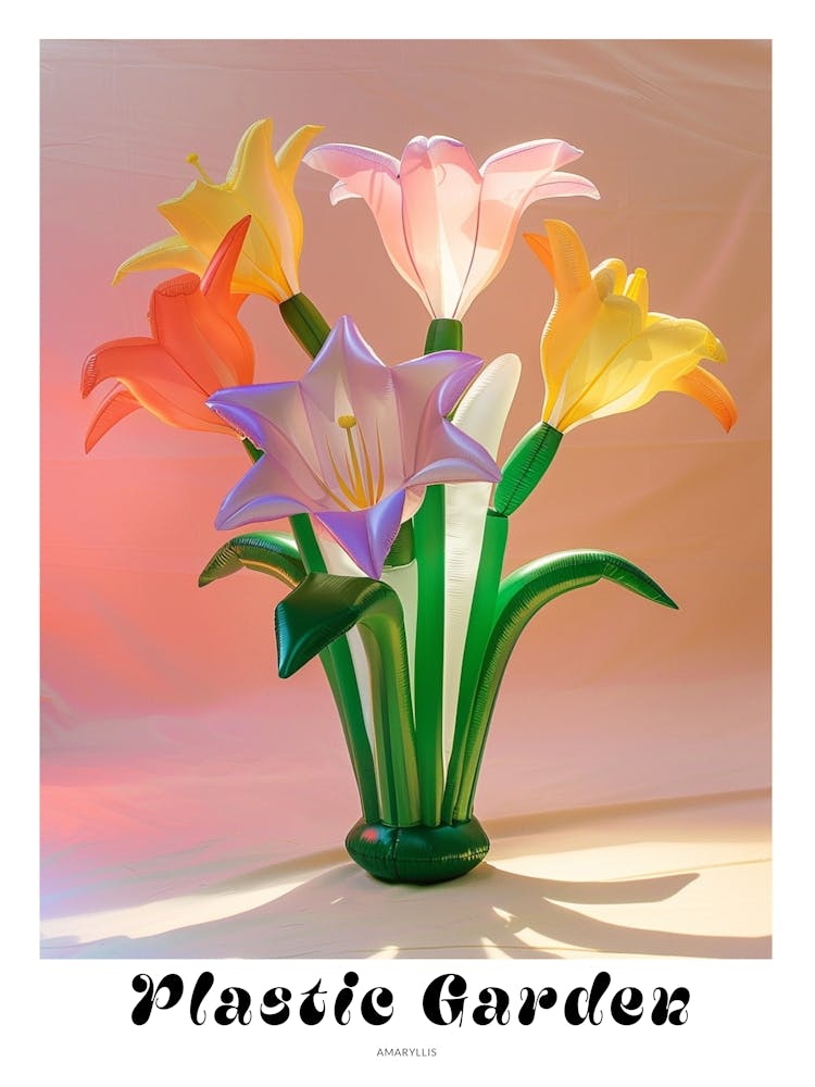 Dreamy Inflatable Flowers Poster Amaryllis 4