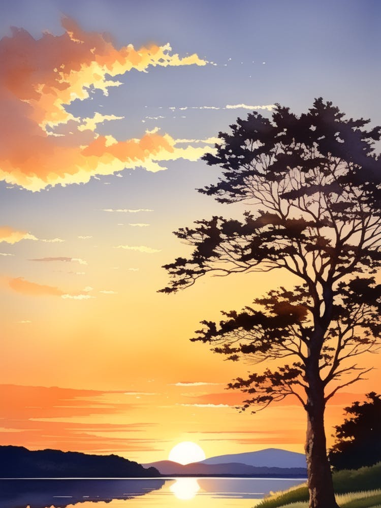 Sunset By The Lake 1