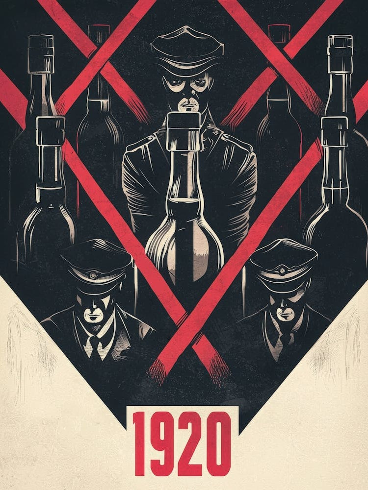 Aihrgdesign A Vintage Poster Symbolizing The Beginning Of Pro 46c0b701 E43c 452d B199 30184264d665 1