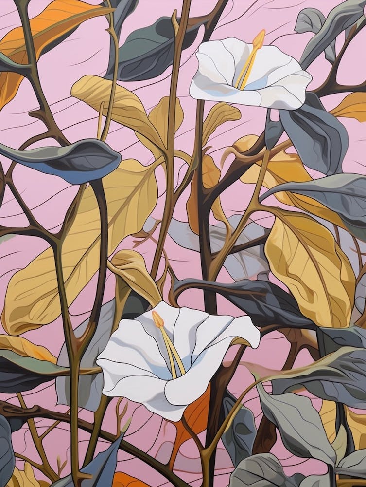 Morning Glory 2 Flower Painting