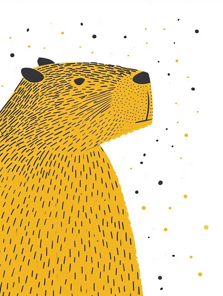 Yellow Capybara 2