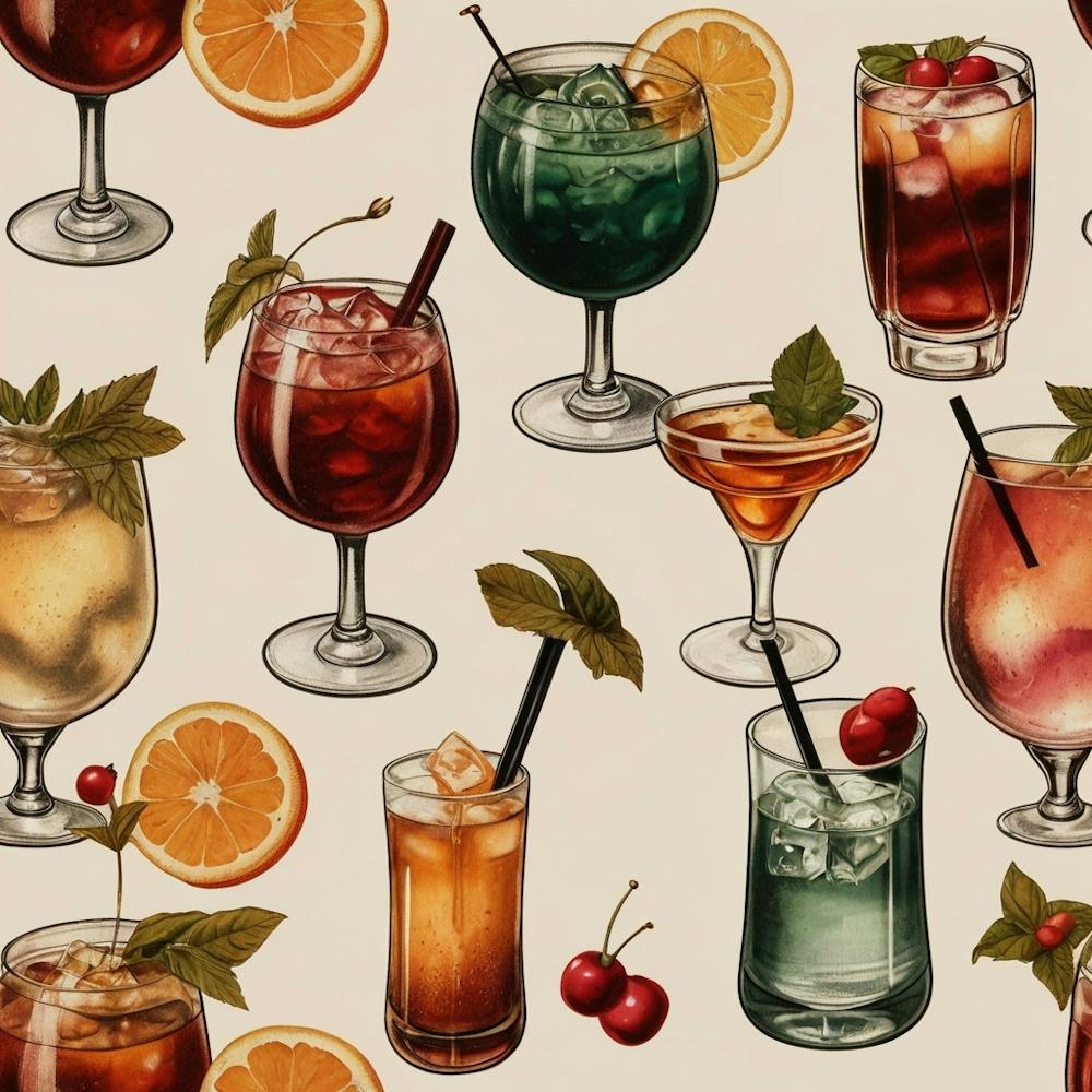 Default Vintage Cocktails For Different Seasons Aesthetic 0
