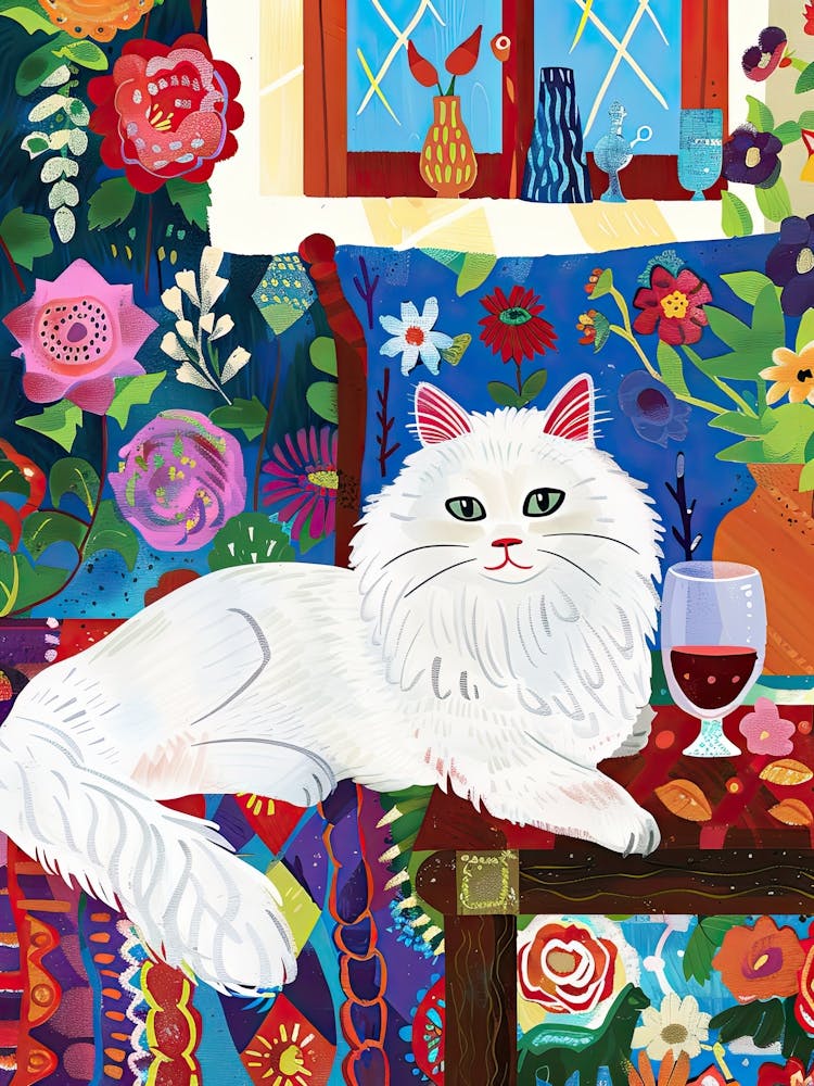 Tea Time With A Angora Cat 7