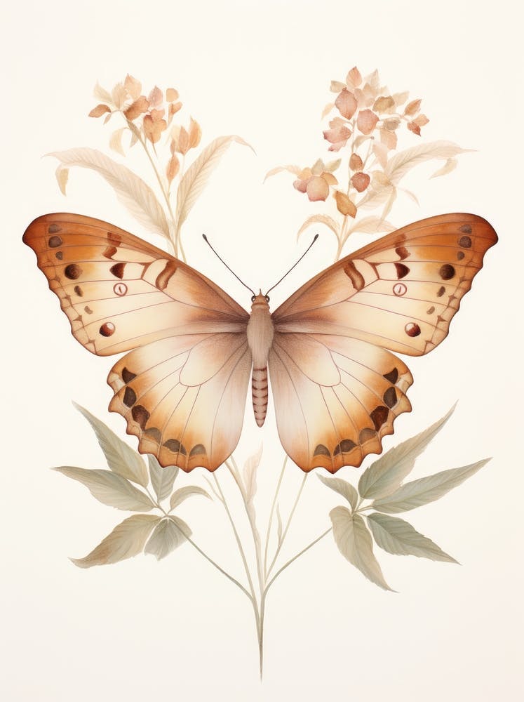 Butterfly On A Flower