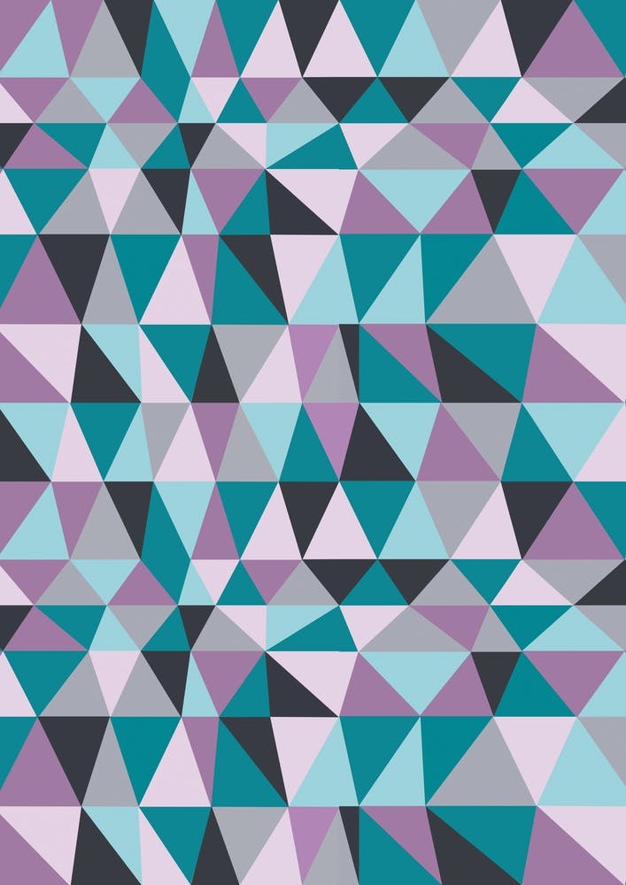 Irregular Triangles Purple