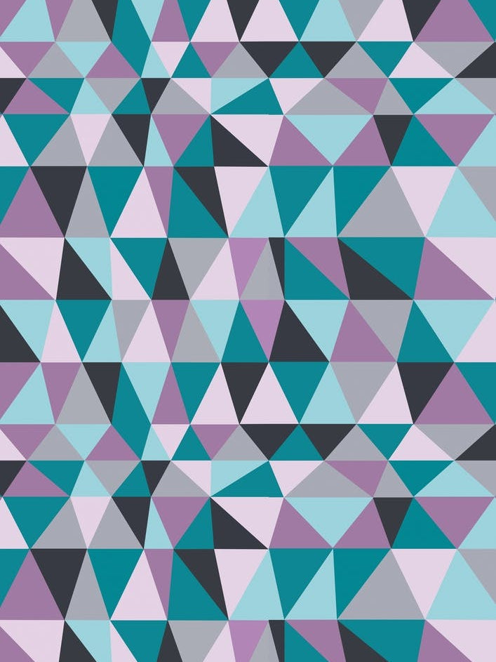 Irregular Triangles Purple