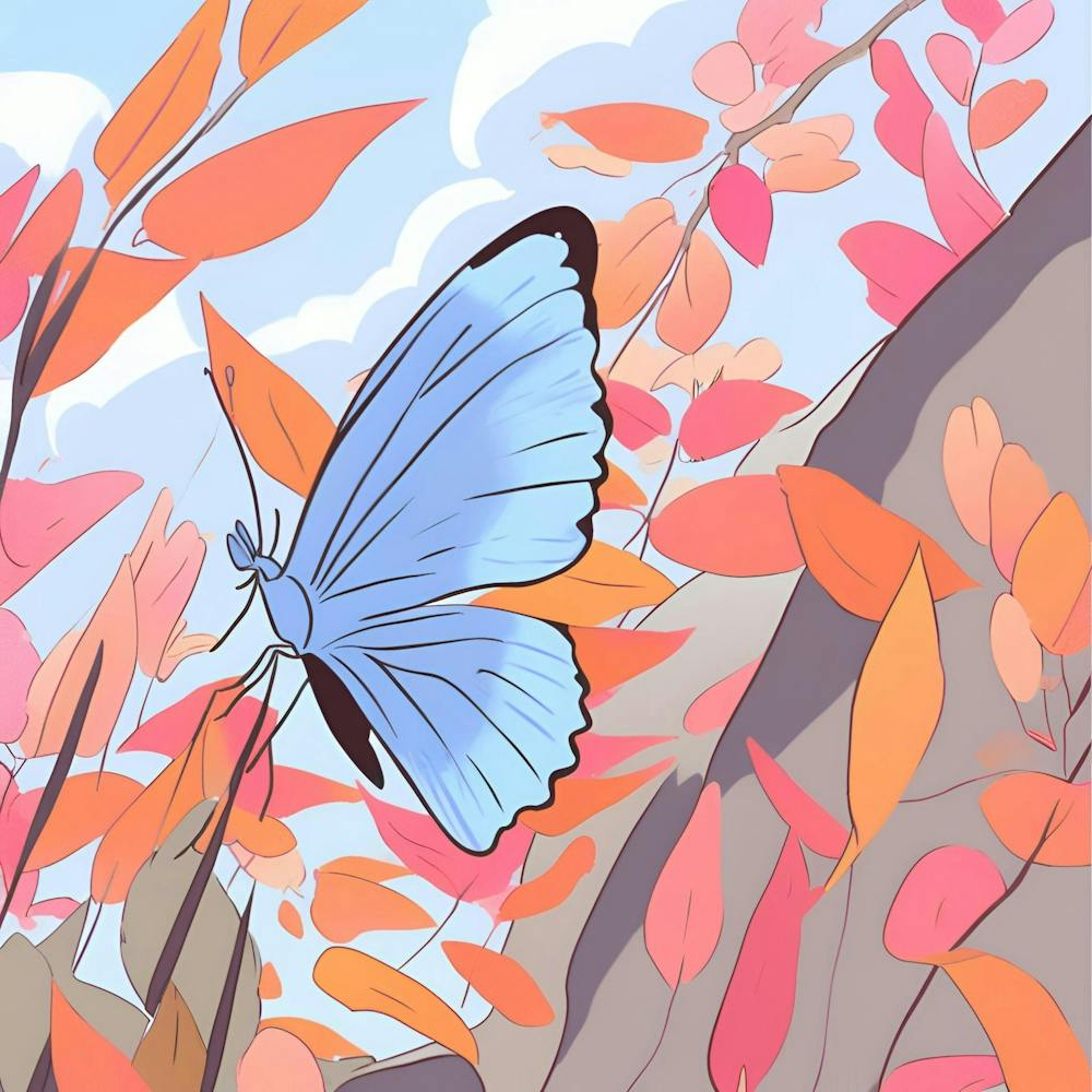 Butterfly In Autumn