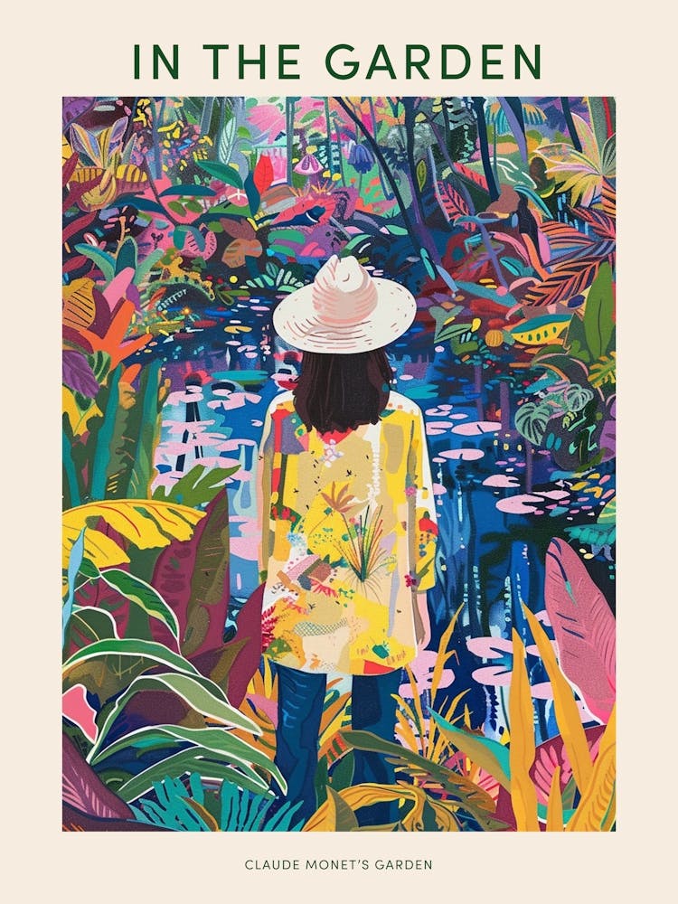 In The Garden Poster Claude Monet S Garden 3